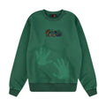 "super kid" crewneck green