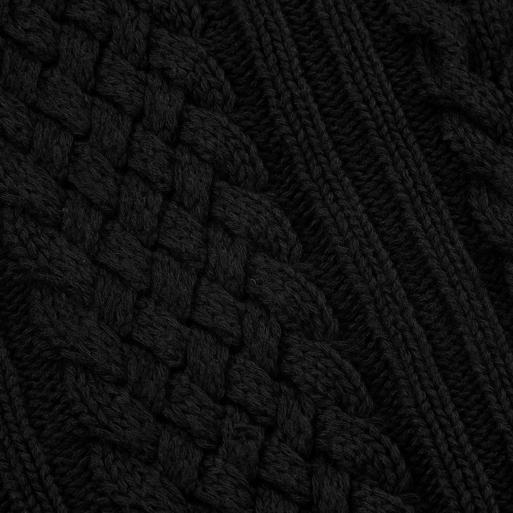 "Jazz" cable knit black