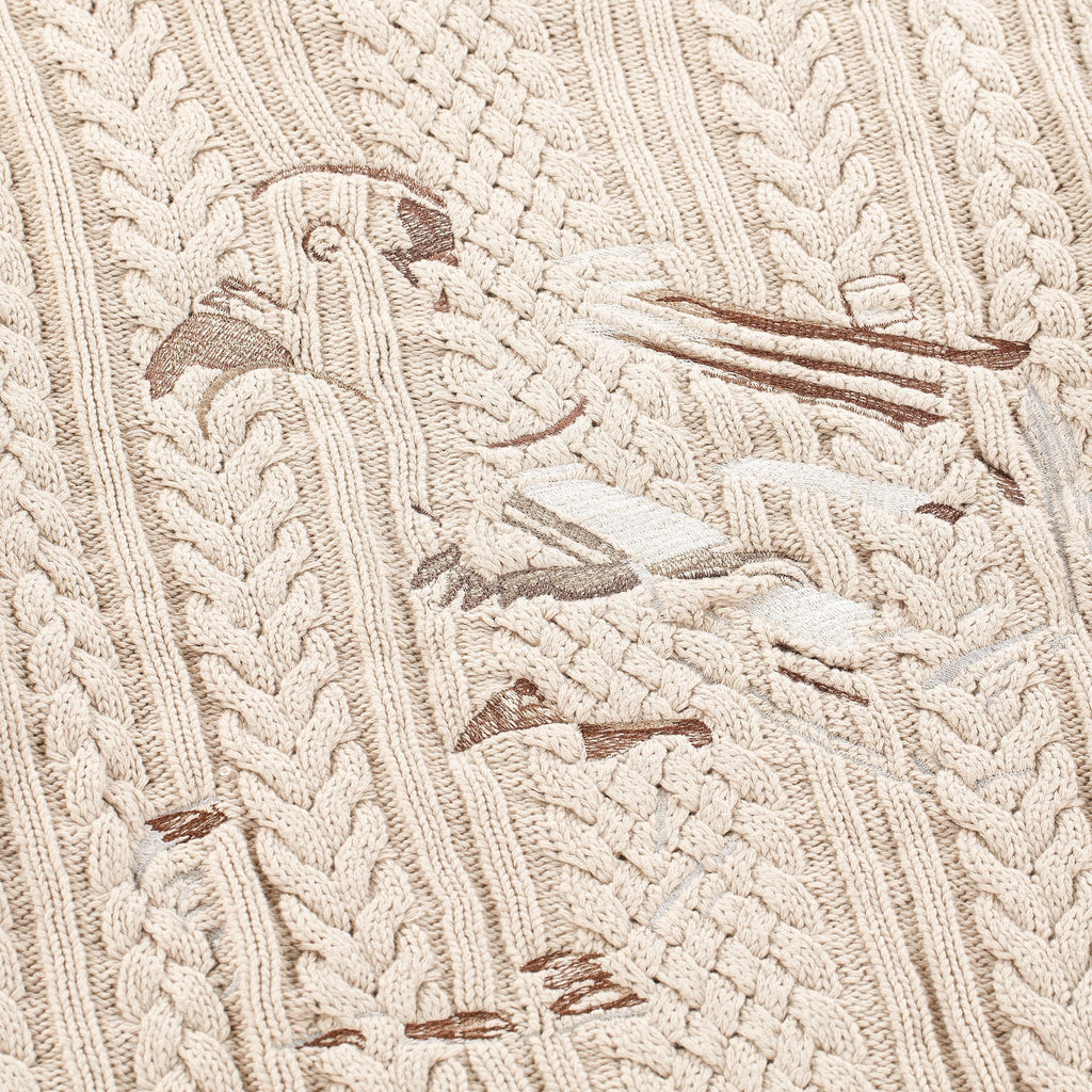 "Jazz" cable knit beige