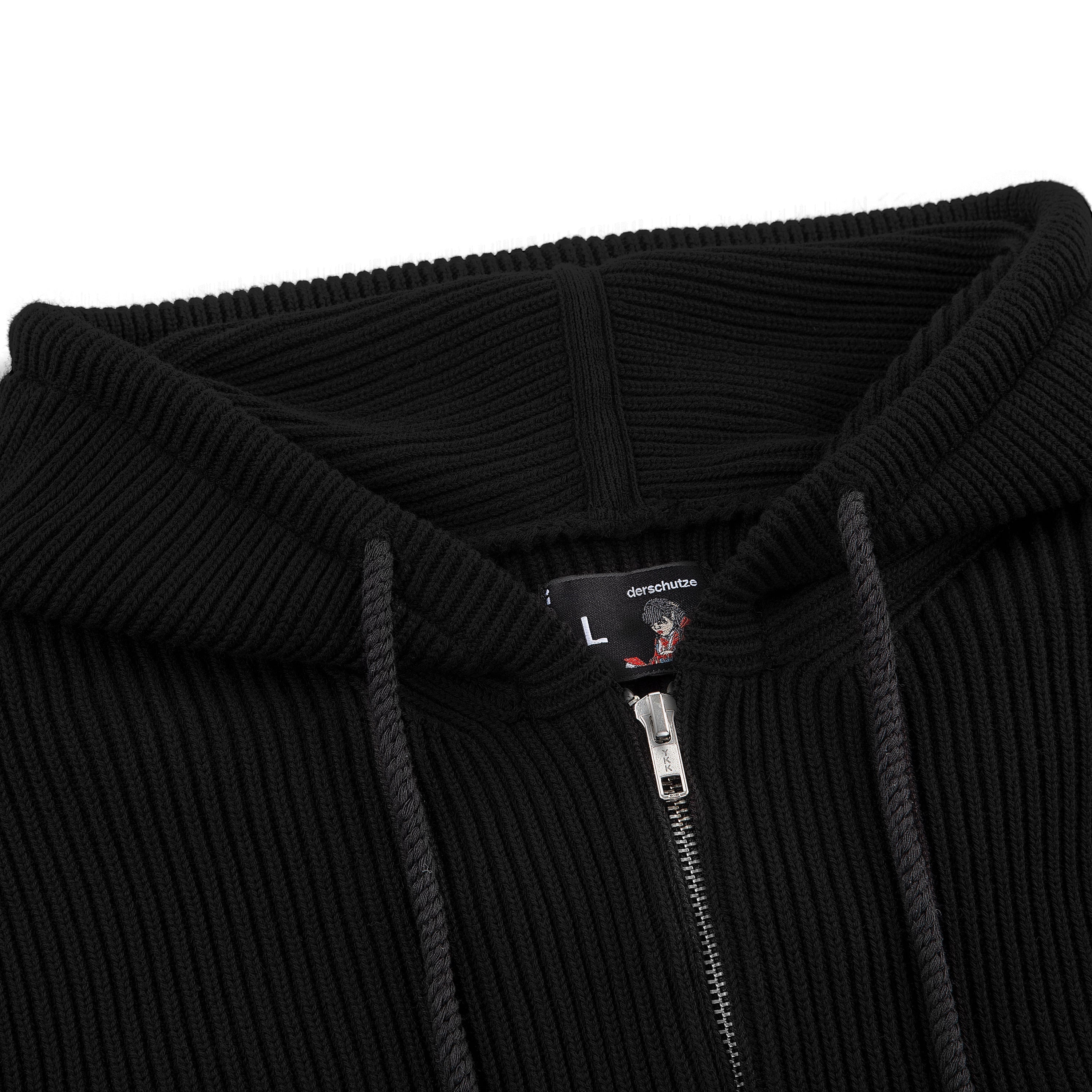 "yasmin v3" Zip Up knit black