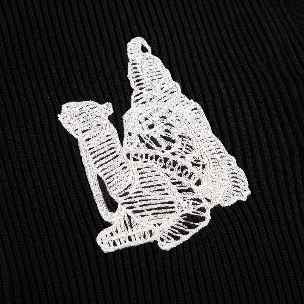 "yasmin v3" Zip Up knit black