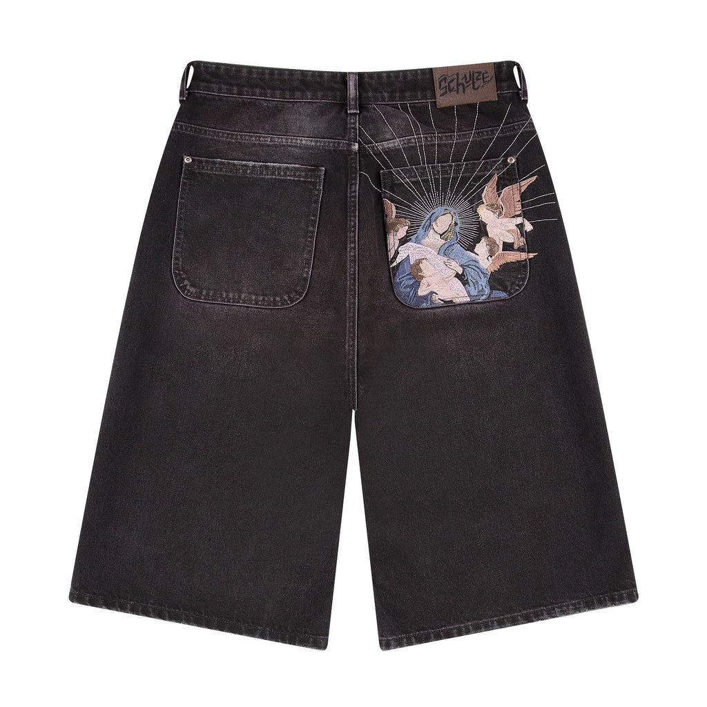 "awakening" Jorts purple tint
