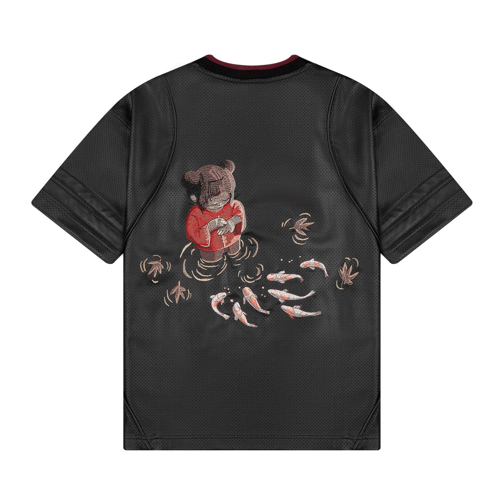 "koi fish v2" leather jersey