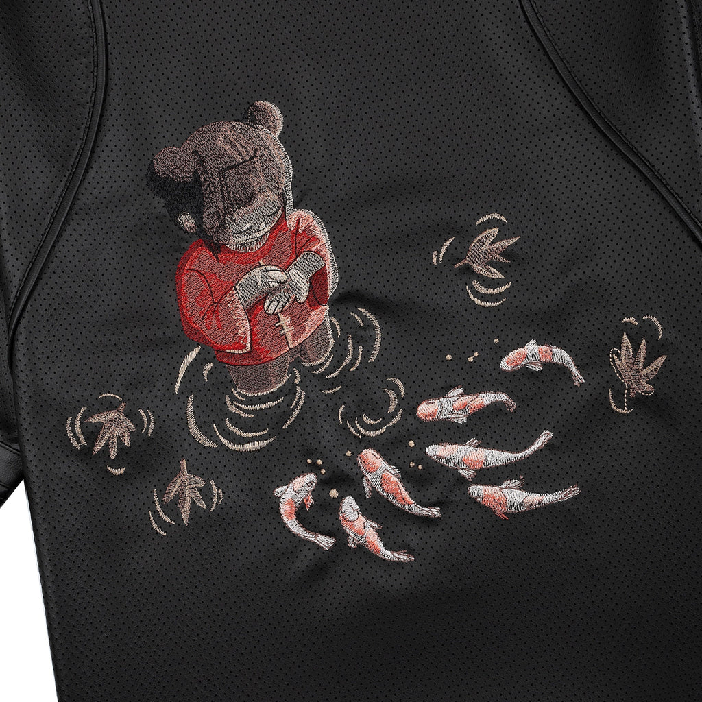 "koi fish v2" leather jersey