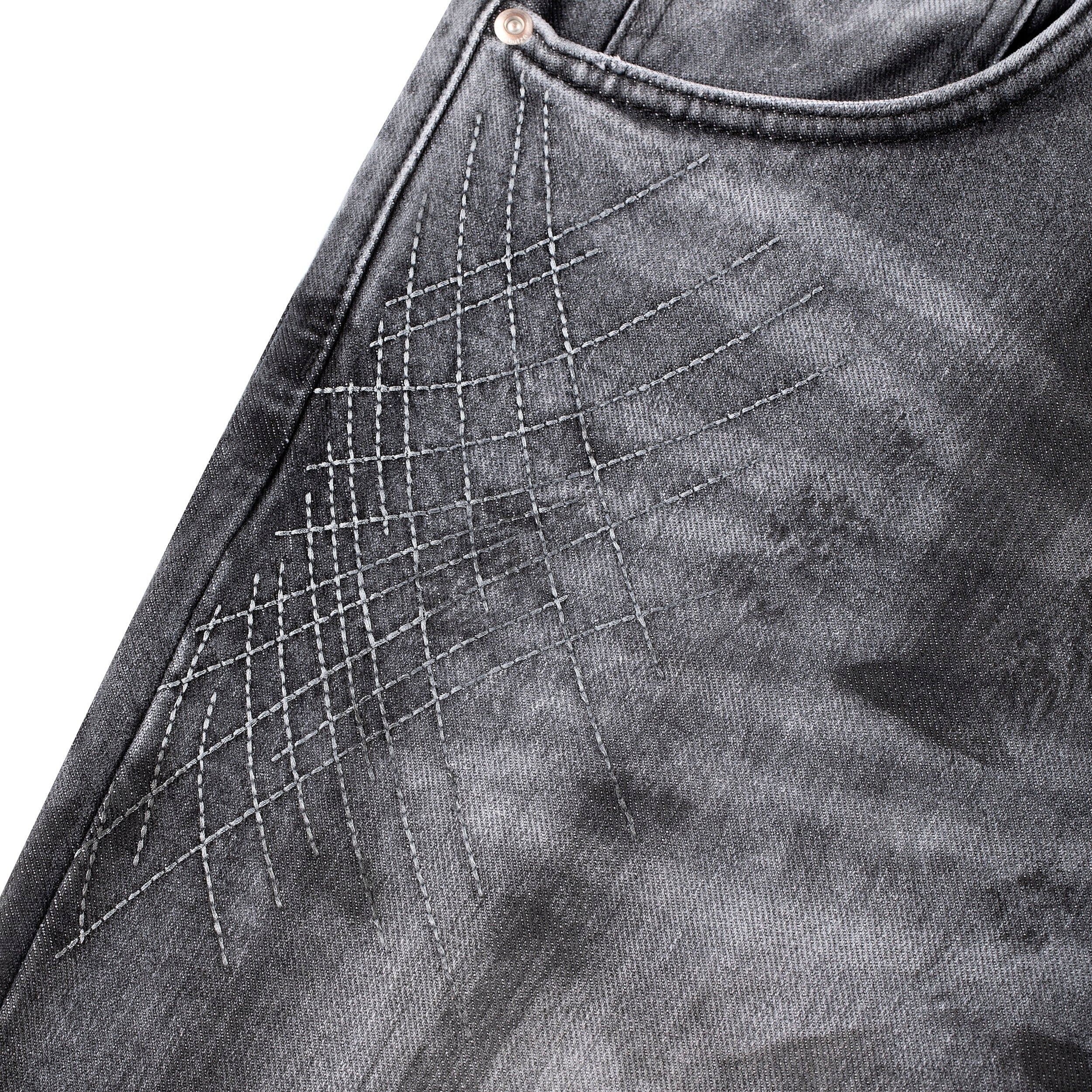 "sashiko v2" denim grey