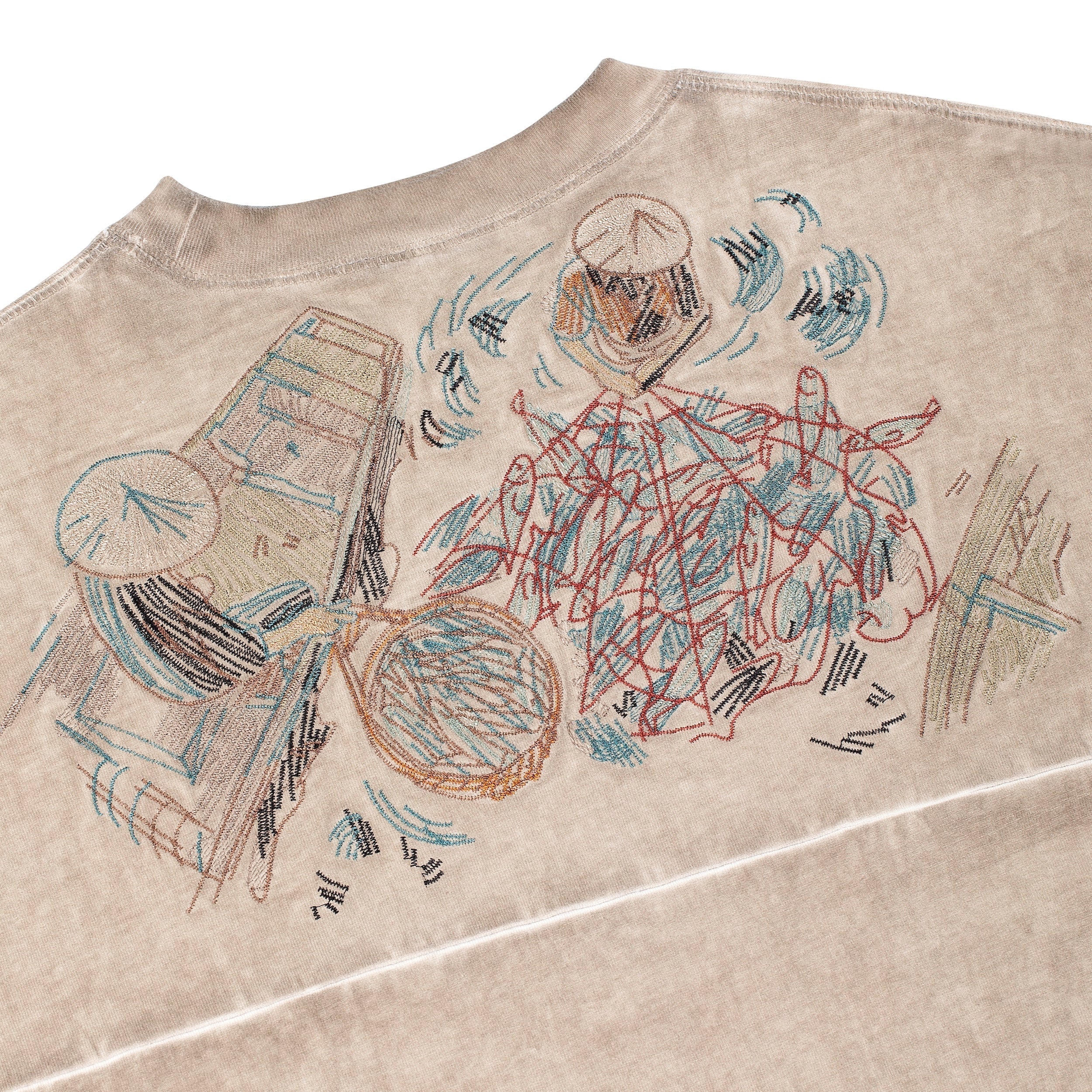 "lotus" T shirt sage green