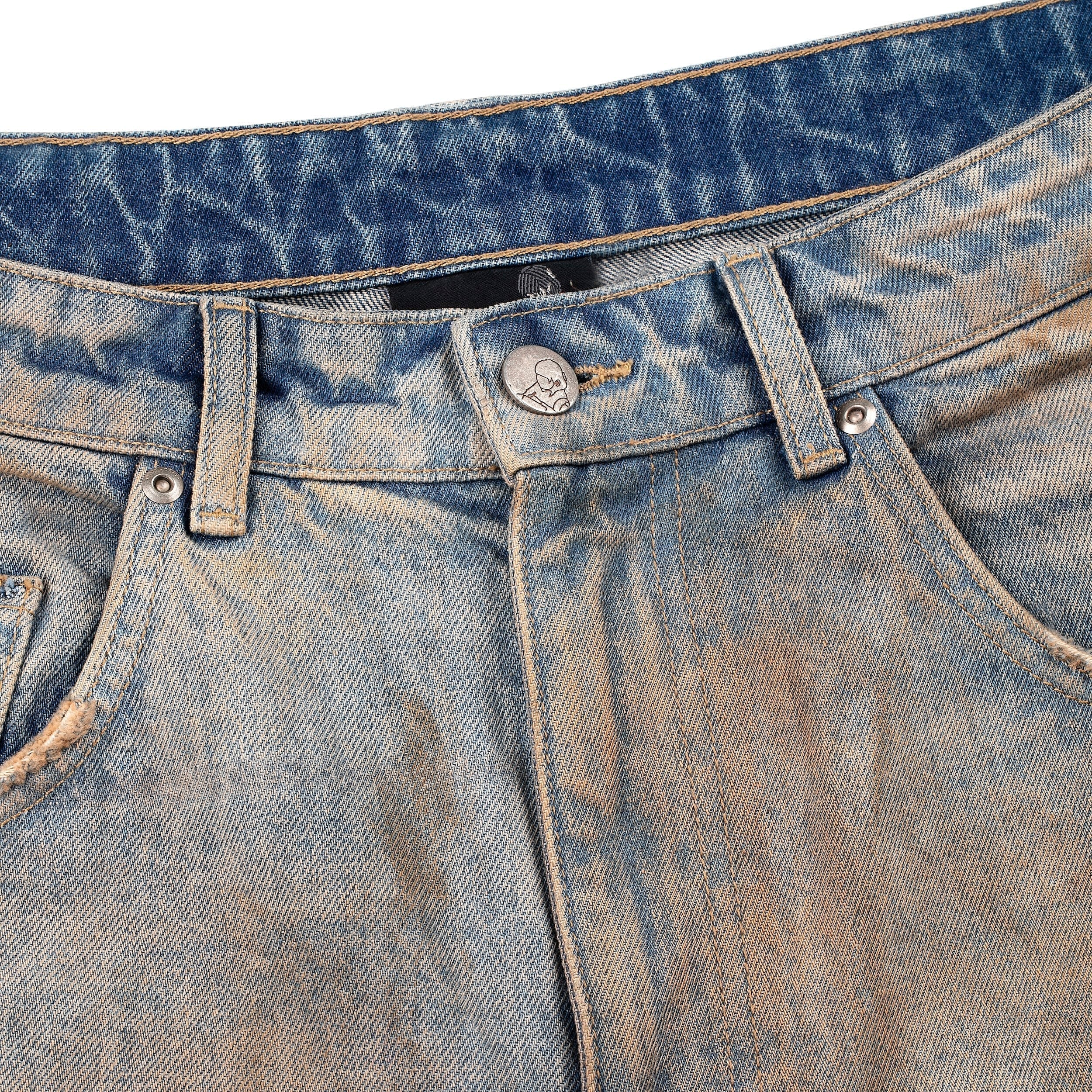 "lotus" Jorts mud wash
