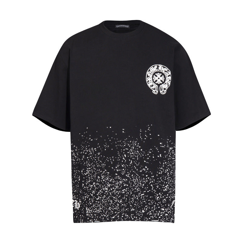 CHH Chrome Heart T Shirts T-shirt sprayed loose cotton short sleeves